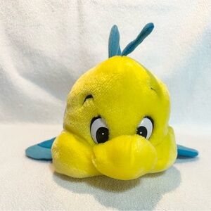90's Walt Disney World The Little Mermaid Flounder Plushie Disneyland Vintage